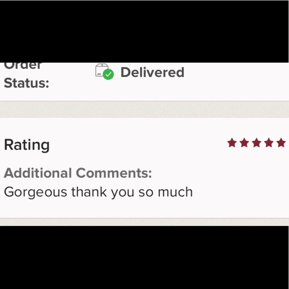 Jewelry Comment on one received today!